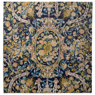 Decorative Floral Carpet Pattern Cloth Napkin