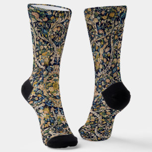 Decorative Floral Carpet Pattern Socks