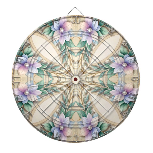 Decorative Floral Dartboard (Front)