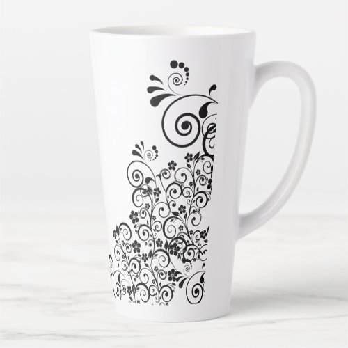 decorative_floral_flourish_flowers latte mug