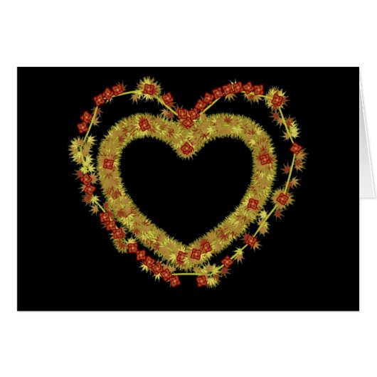 Decorative Floral  Heart (Front Horizontal)