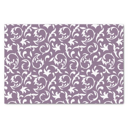 Decorative Floral in White Tissue Paper