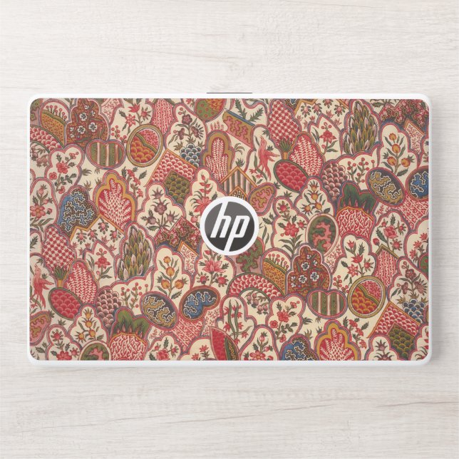 Decorative Floral Pattern HP Laptop Skin (Front)