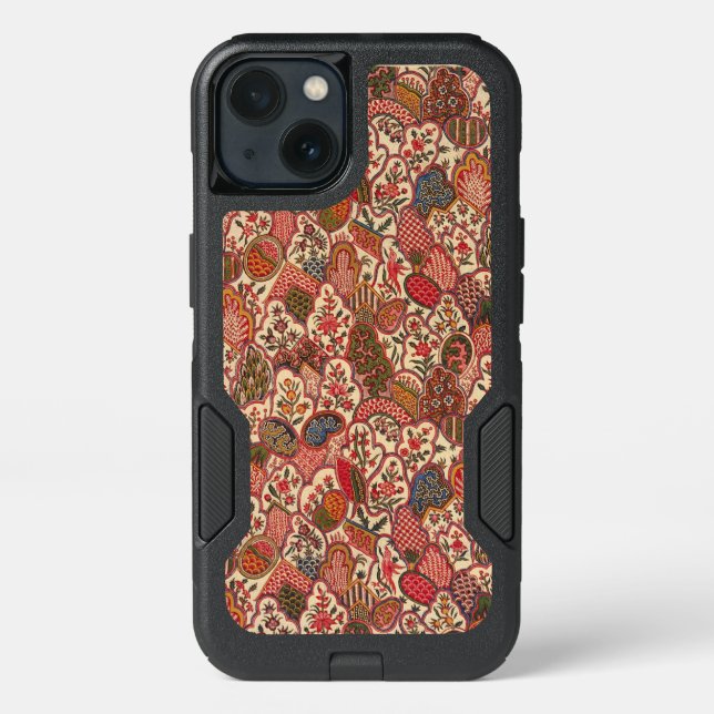 Decorative Floral Pattern Otterbox iPhone Case (Back)