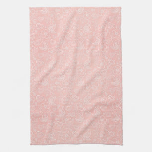 Decorative floral pattern towel