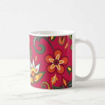Decorative Floral Patterns Coffee Mug by Taniastore at Zazzle