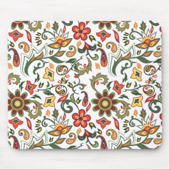 Decorative Floral Patterns Mouse Pad by Taniastore at Zazzle
