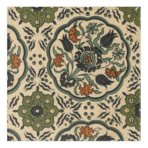Decorative Floral Persian Tile Design Acrylic Print