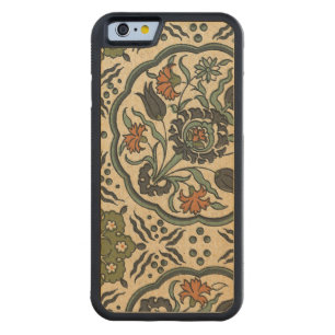 Decorative Floral Persian Tile Design Carved Maple iPhone 6 Bumper Case