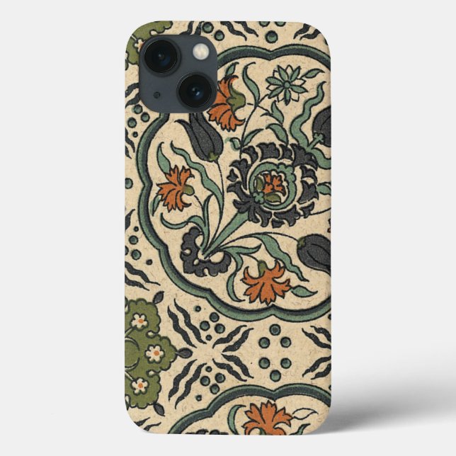 Decorative Floral Persian Tile Design Case-Mate iPhone Case (Back)