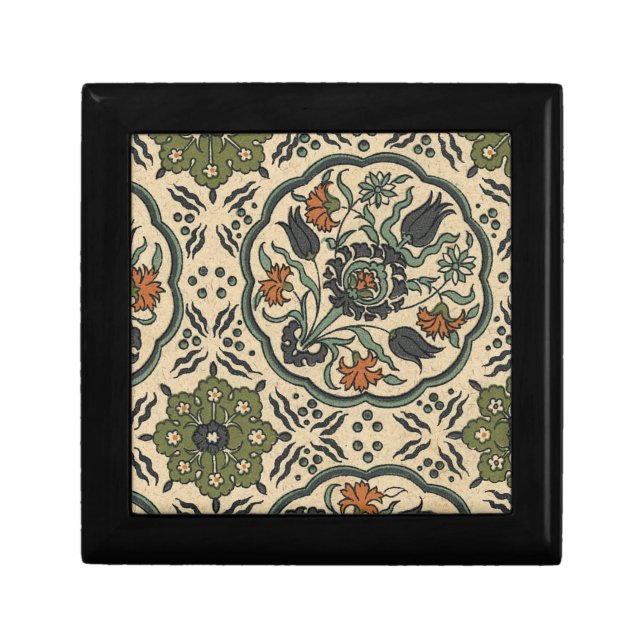 Decorative Floral Persian Tile Design Gift Box (Front)