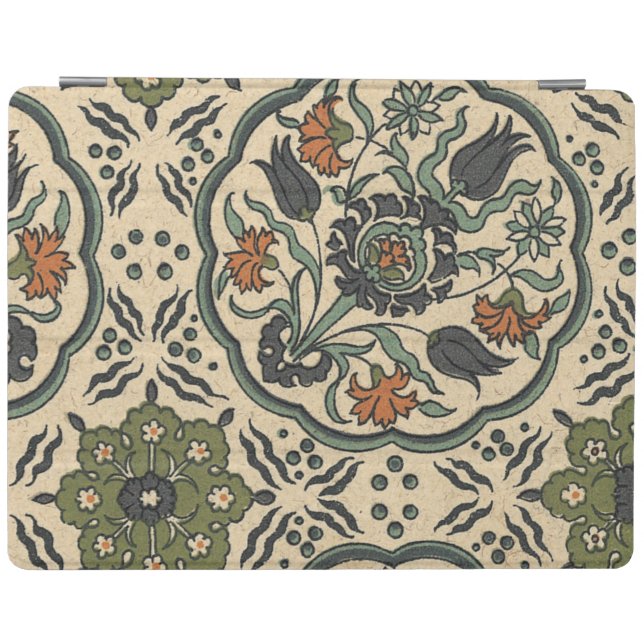 Decorative Floral Persian Tile Design iPad Smart Cover (Horizontal)
