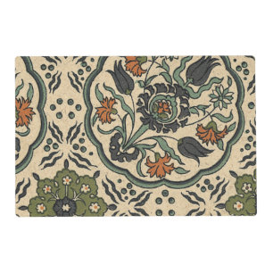 Decorative Floral Persian Tile Design Placemat