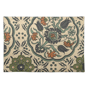 Decorative Floral Persian Tile Design Placemat
