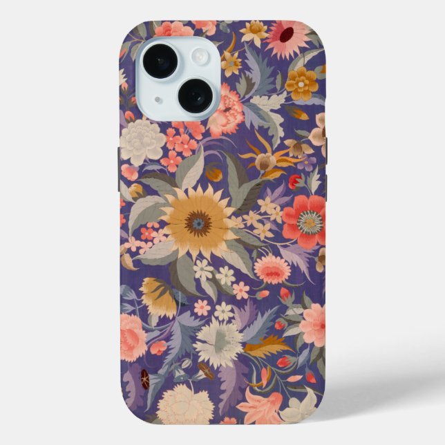 Decorative Floral Print Case-Mate iPhone Case (Back)