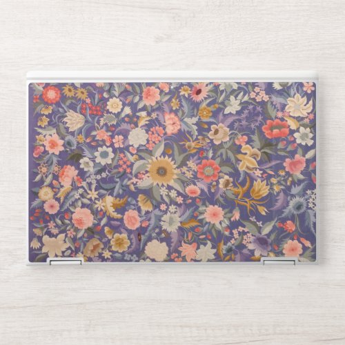 Decorative Floral Print HP Laptop Skin