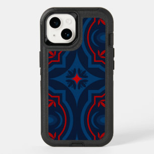 Decorative floral tiles pattern OtterBox iPhone 14 case