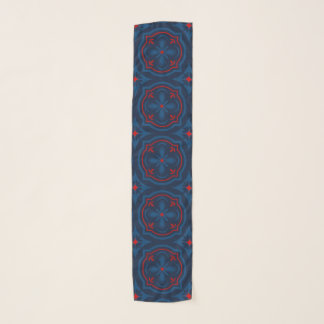 Decorative floral tiles pattern scarf