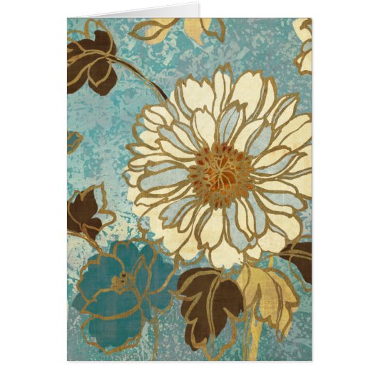 Decorative Florals in Blue and White (Front)