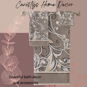 Decorative Flourishes Multicolors Bath Towel Set