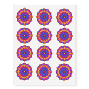 Decorative Flower Medallion Temporary Tattoos