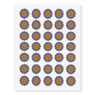 Decorative Flower Medallion Temporary Tattoos