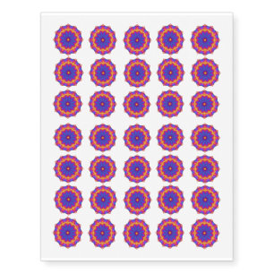 Decorative Flower Medallion Temporary Tattoos