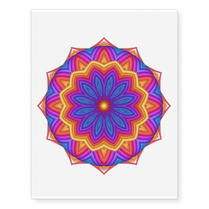 Decorative Flower Medallion Temporary Tattoos