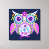 Decorative Flower power Owl