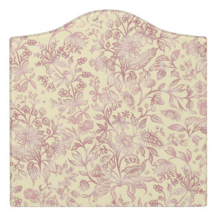 Decorative flowers 18 door sign