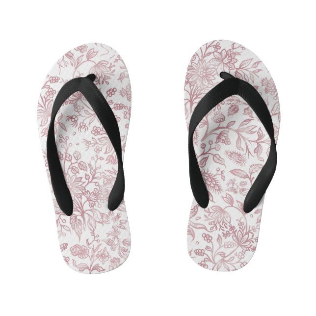 Decorative flowers 19 kid's flip flops (Footbed)