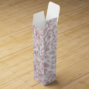 Decorative flowers 19 wine box