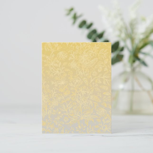 Decorative flowers 20 holiday postcard (Standing Front)