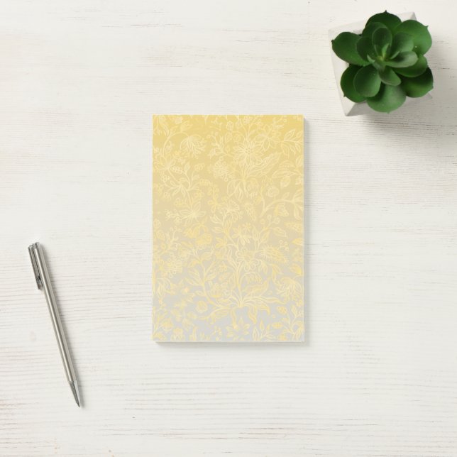 Decorative flowers 20 post-it notes (Office)
