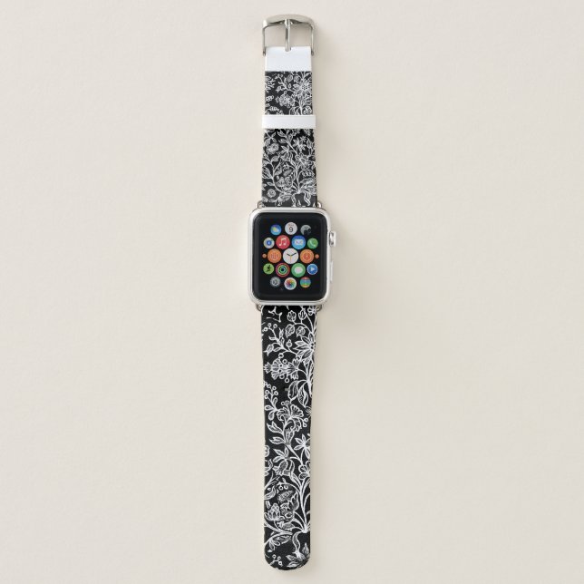 Decorative flowers 21 apple watch band (Front)