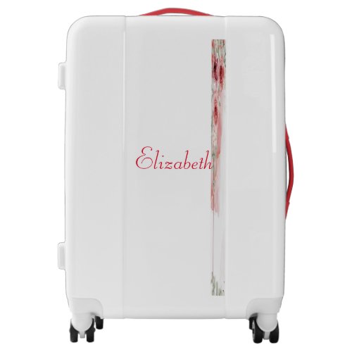 Decorative Flowers Monogram Suitcases