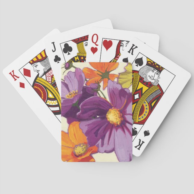 Decorative Flowers Poker Cards (Back)