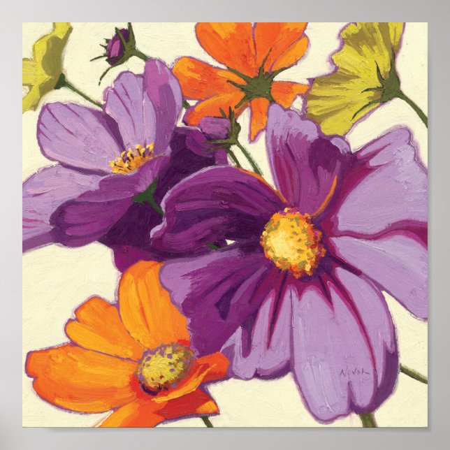 Decorative Flowers Poster (Front)