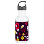 Decorative Flowers Stainless Steel Water Bottle at Zazzle