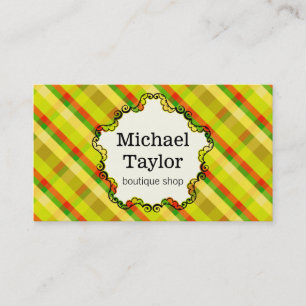 Decorative Frame / Argyle Business Card