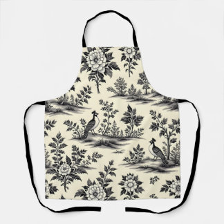 Decorative French toile pattern Apron