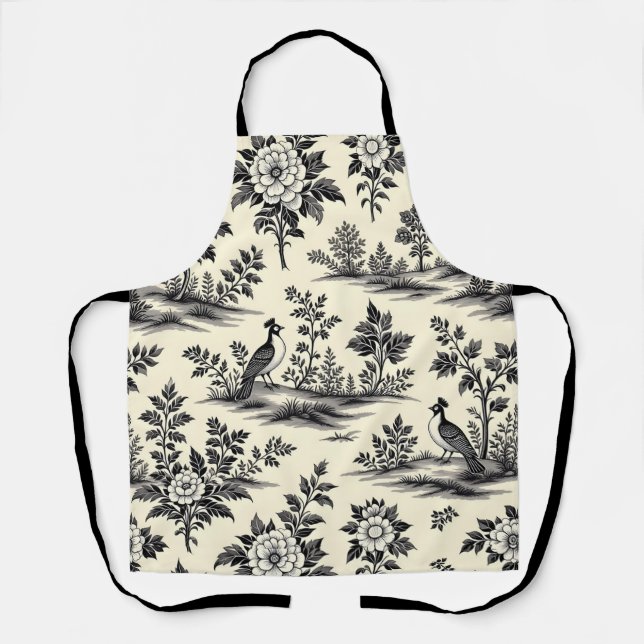 Decorative French toile pattern Apron (Front)