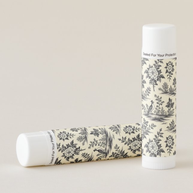 Decorative French toile pattern Lip Balm (Front)