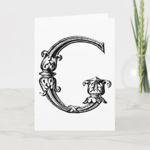 DECORATIVE G NOTE CARD