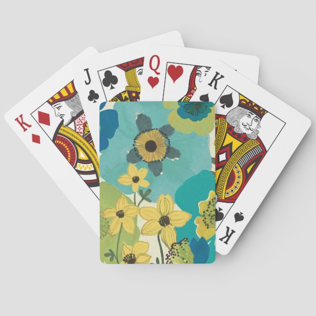 Decorative Garden Flowers Poker Cards (Back)