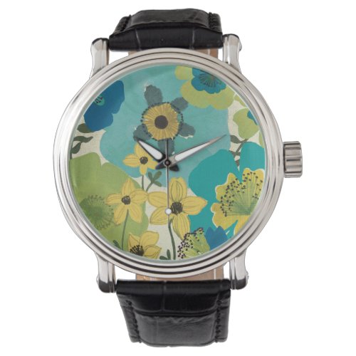 Decorative Garden Flowers Watch