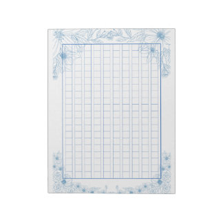 Decorative Genko <Blue>[bl05] Notepad