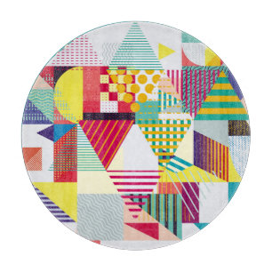 Decorative geometric, abstract seamless pattern. cutting board