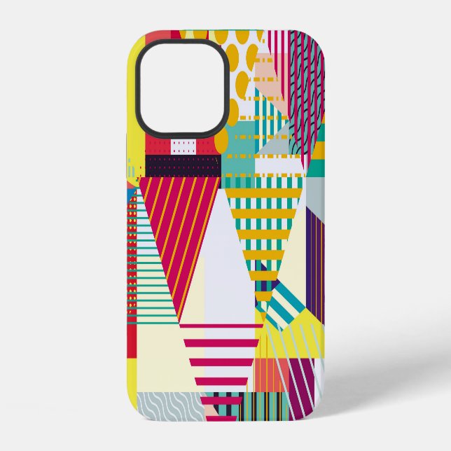 Decorative geometric, abstract seamless pattern. iphone case (Back)