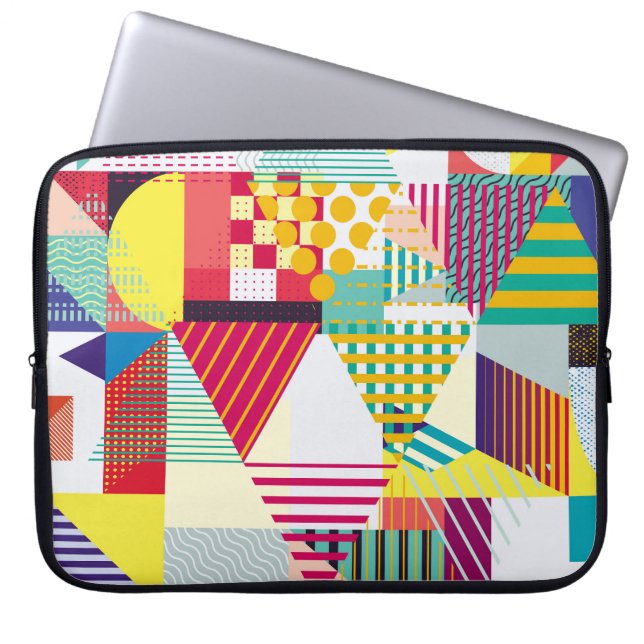 Decorative geometric, abstract seamless pattern. laptop sleeve (Front)